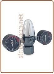 Carbon-Tech Co2 rechargeable cylinder pressure reducer - W21,8 (2 gauges)