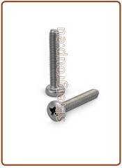 Vite testa cilindrica a croce Ph UNI 7687/DIN 7985 INOX A2 M4x25 (500/1000)