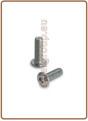 Vite M3x10 testa bombata con cava esagonale INOX A2 (1000)