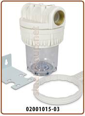 Contenitore standard 3 pezzi 5" trasparente IN-OUT 1" con chiave e staffa (24)