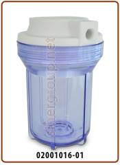 5" standard housing - IN-OUT 1/4" clear (24)