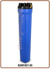 Contenitori standard 20" - IN-OUT 1" con filetti ottone - Pulsante rilascio pressione blue (6)