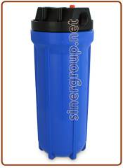 Contenitori standard 10" IN-OUT 3/4" - Pulsante rilascio pressione blue (12)