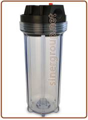 Contenitori standard 10" IN-OUT 3/4" - Pulsante rilascio pressione trasparente (12)