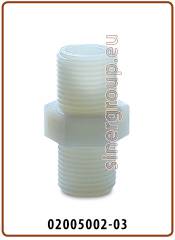 Straight adaptor NY BSP thread - BSP thread 3/8" x 3/8"