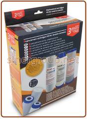 Ionicore box set of 3 filters 10" Filtering Action
