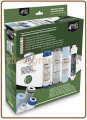 Ionicore set 4 cartucce ricambio 10" Azione Antibatterica