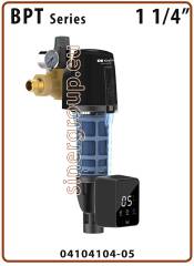 Kinetico BPT Scheduled automatic self cleaning manual filter w. manometer, pressure regulator 1-1/4" - 90 micron