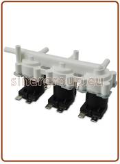 Elettrovalvola 3 ingressi 1/4" 1 uscita 1/4" 220V.-AC