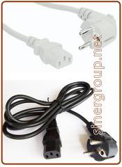 IEC power supply cable - schuko EU plug Black (LAST PIECES)