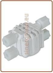 Shut-off valve white 1/4"