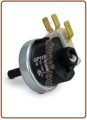 Pressostato di minima attacco codolo 1/4" tar. 0,8bar (range 0,5-3bar) in discesa, 16A/250Vac, refrigeratori acqua