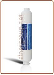 Filtro in Linea battereostatico carbone attivo granulare (GAC) 1/4" FPT 2"x10" (25)