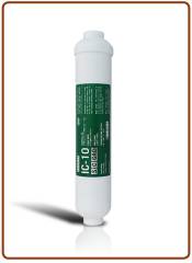 Ionicore IC-10SCGAC Silver coconut granular activated carbon in line filter 1/4" BSP 2"x10" (25)