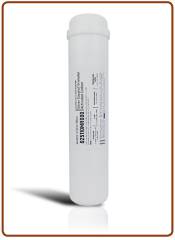 Filtro in Linea carbone attivo granulare al cocco battereostatico 1/4" BSP 2,5"x11" (25)