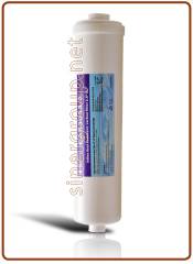 Dual sed+carb (GAC) In line filters 1/4" FPT 2,5" x 11" - 15 micron (25)