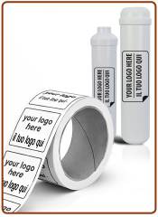 Inline filters roll stickers 12x6 cm. - 25 pieces