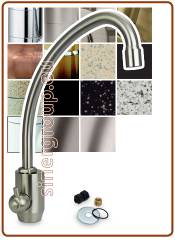 1035 1-way faucet 6mm. Brushed nickel