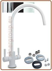 2002 2-way faucet 1/4" White (20)