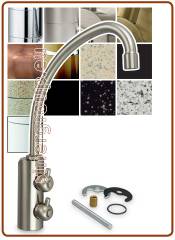 2010 2-way faucet 6mm. Brushed nickel