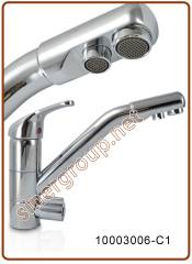 Cosmo 3-way faucet 3/8" Chrome economic version