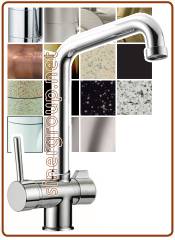 3028 rubinetto 3 vie 3/8" Bronzo spazzolato