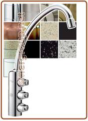 3033 3-way faucet 6mm. Chrome