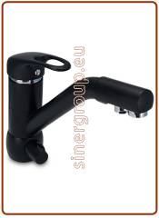3036 3-way faucet 3/8" Matt black