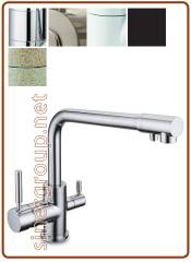 3039 rubinetto 3 vie 3/8" Bianco
