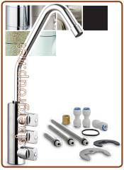 3043 3-way faucet 1/4" Chrome