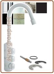 3083 3-way faucet 1/4" White
