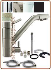 3095 3-way faucet 3/8" Brushed nickel
