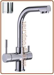 Forum rubinetto 3 vie senza metalli pesanti 3/8" cromato