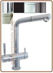 3205 3-way faucet 3/8" with pull-out Chrome