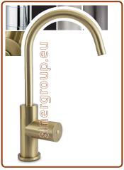 3208 3-way faucet 1/4" Brushed brass
