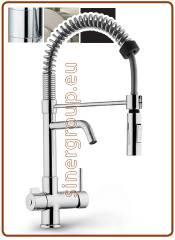 3224 3-way spring faucet 3/8" Chrome