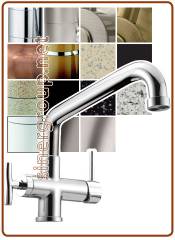 4004 4-way faucet 3/8" Brushed bronze