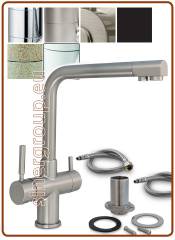 4007 4-way mix faucet 3/8" Glazed chrome