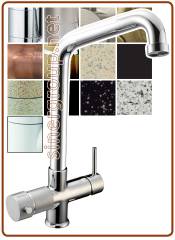 Motte 5-way faucet 3/8" Brushed copper