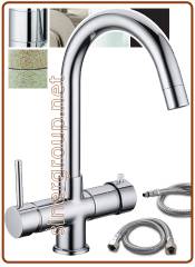 5015 5-way faucet 3/8" Granites avena