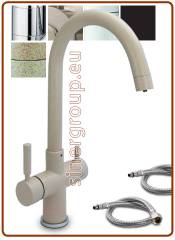 5015 5-way faucet 3/8" Granites avena