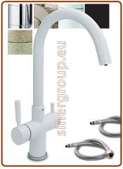 5015 5-way faucet 3/8" White