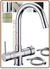 5015 5-way faucet 3/8" Granites avena