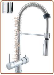 5019 5-way spring faucet 3/8" Chrome