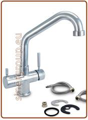 5024 rubinetto 5 vie 3/8" cromo