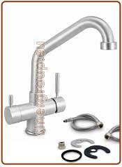5024 5-way faucet 3/8" Glazed chrome