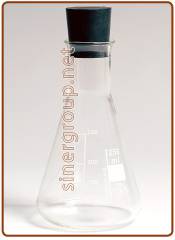 100ml. Erlenmeyer glass flask for soap demostration in softened water