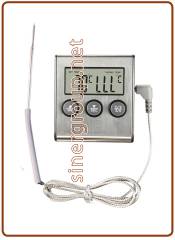 Termometro digitale impugnatura in plastica con timer da -50 a +300°C (da -58 a +572°F)