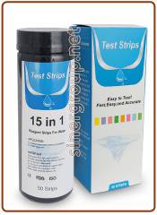 15 in 1 PH Tester Strip - Acquari, Serbatoi, Piscine, Stagni, Acqua potabile - 50 strips (100)