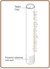 Pozzetto salamoia addolcitore Ø 10 - 86cm. per cabinato Luxury II